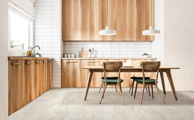 kitchen carpet one with white backsplash and cabinets